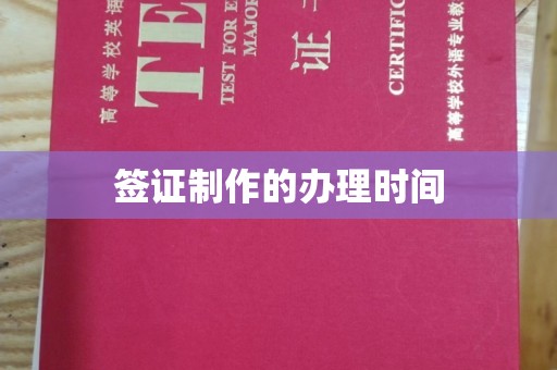 郏县签证制作的办理时间