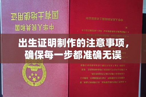 郏县出生证明制作的注意事项，确保每一步都准确无误