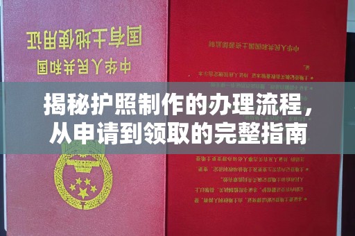 郏县揭秘护照制作的办理流程，从申请到领取的完整指南